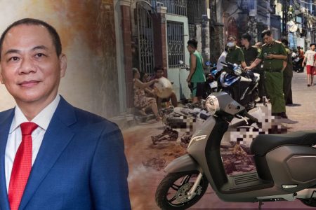 Lại nó! Xe máy “điên nặng” phát hỏa, bà con leo ban công chạy thụt mạng