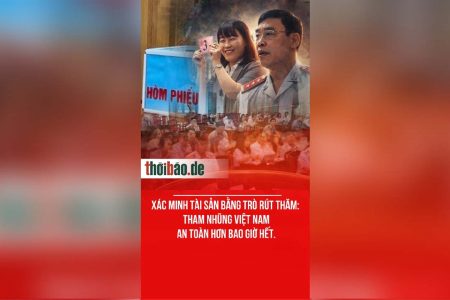 Xác minh tài sản bằng trò rút thăm: Tham nhũng Việt Nam an toàn hơn bao giờ hết.