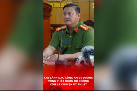 Khi lãnh đạo Công An đi đường vòng phát ngôn đó không còn là chuyện kỹ thuật.