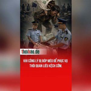 Khi công lý bị bóp méo để phục vụ thói quan liêu kệch cỡm.