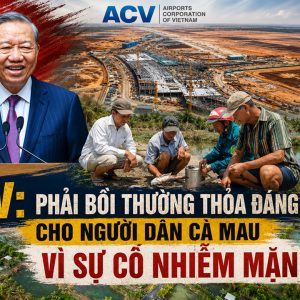 ACV: Phải bồi thường thỏa đáng cho người dân Cà Mau vì sự cố nhiễm mặn.