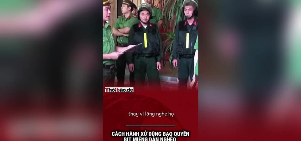Cách hành xử dùng bạo quyền bịt miệng dân nghèo của công an tỉnh Nghệ An
