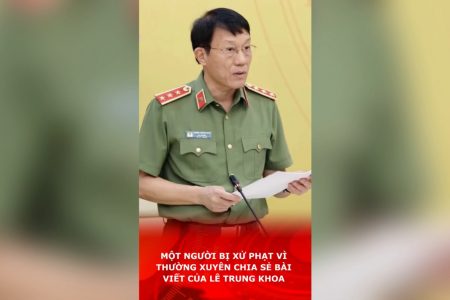 Một người bị xử phạt vì ‘thường xuyên chia sẻ bài viết của Lê Trung Khoa