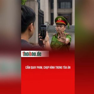 Cấm quay phim, chụp hình trong tòa án