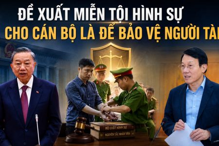 Đề xuất miễn tội hình sự cho cán bộ là để bảo vệ người tài