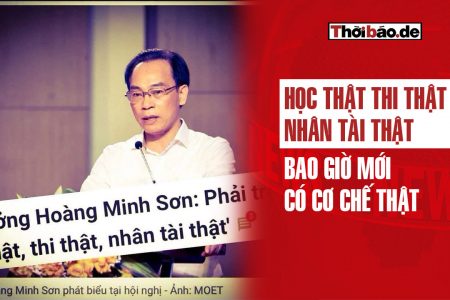 Học thật, thi thật, nhân tài thật, bao giờ mới có cơ chế thật?