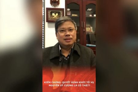Kiểm chứng: Quyết định khởi tố vụ Nguyễn Sỹ Cương là có thật?