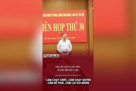 Cấm chạy chức, cấm chạy quyền, cấm bè phái, cấm lợi ích nhóm