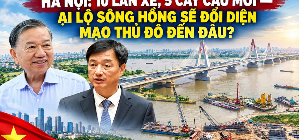 Hà Nội: 10 làn xe, 5 cây cầu mới — ại lộ sông hồng sẽ đổi diện mạo thủ đô đến đâu?