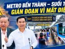 Metro Bến Thành – Suối Tiên gián đoạn vì mất điện